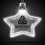 Custom 24" White Star Light-Up Pendant Necklace, Price/piece