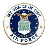 Blank Military - My Son Is In U.S. Air Force Pin, 1