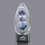 Custom Galactica Hand Blown Art Glass Award w/ Black Base, 7 1/2" H x 3 1/2" W x 3 1/2" D, Price/piece