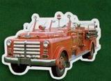 Custom Old Fire Truck #4 Magnet - 5.1-7 Sq. In. (30MM Thick)