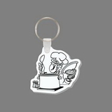 Key Ring & Punch Tag W/ Tab - Chef Cooking
