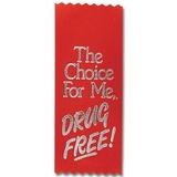 Custom Stock Drug Free Ribbons (The Choice For Me, Drug Free)