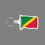 Key Ring & Punch Tag W/ Tab - Flag of The Republic of Congo, Price/piece