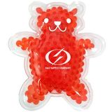 Custom Red Teddy Bear Hot/ Cold Pack with Gel Beads, 5 3/4