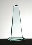 Custom 121-OB12Z  - Tower Obelisk Award with Base-Jade Glass