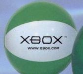 Custom Inflatable 2 Tone Beachball / 9" - Green/White