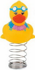 Custom Rubber Sunny Duck Bobble