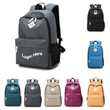Custom Canvas Backpack for School Travel Daypack