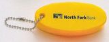 Custom Yellow Squeeze Floater Key Tag