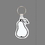 Key Ring & Punch Tag - Pear With Leaf (Left Side), Price/piece