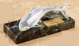 Custom Glass Sea Animal Award (8.5"x3.25")
