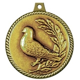Custom Stock Medal w/ Rope Edge (Bird) 2 1/4