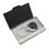 Custom Ebony Key Ring Business Card Holder Set, 95mm L x 63mm W x 12mm H, Price/piece