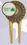 Custom Brass Divot Tool With Die Struck Magnetic Ball Marker - Plain Back, Price/piece