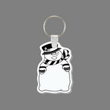 Key Ring & Punch Tag - Wide Snowman