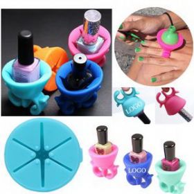 Custom Silicone Nail Polish Bottle Holder, 2" L x 2 3/16" W