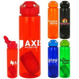 Custom Easy Pour 24oz Colorful Bottle with Floating Infuser, 2.75
