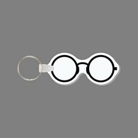 Key Ring & Punch Tag - Round Eyeglasses