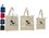 Custom Small Natural Heavy Canvas Shopper Bag, 10" W x 12" H x 3" D, Price/piece
