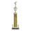 Custom Blue Splash Figure Topped Column Trophy w/Cup & Eagle Trims (22 1/2"), Price/piece