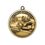 Custom Brass Horse Drawn Sleigh Round Ornament - Printed, Price/piece