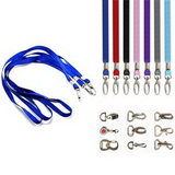 Custom 3/4'' Polyester Lanyard With Metal Clip