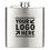 Custom 6oz Stainless Steel Hip Flask, 3 2/3" L x 4/5" W x 4 1/4" H, Price/piece
