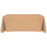 6' Blank Solid Color Polyester Table Throw - Camel