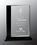 Custom Black Edge Crystal Award, 6.5" W x 8" H x 2.25" D, Price/piece