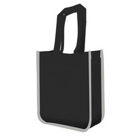 Custom Reflective Non-Woven Lunch Tote Bag, 10" W x 11 4/5" H x 3 3/4" D