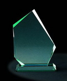 Custom Jade Glass Summit Award, 7 1/2