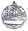 Custom 1 1/2" Medal W/ Loop (25th Anniversary) Gold, Silver or Bronze, Price/piece