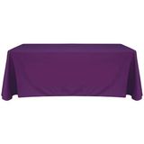 6' Blank Solid Color Polyester Table Throw - Aubergine