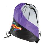 Custom Drawstring Bag, Three Color with Zippered in Upper Part, 15