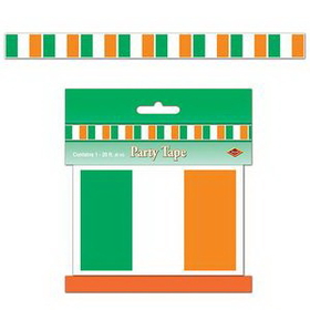 Custom Irish Flag Party Tape, 3" L x 20' W