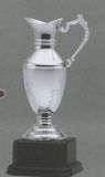 Blank 12 1/2" Nickel Plated Trophy Cup w/ 1 Handle