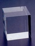 Custom Crystal Cube Paper Weight (2-3/4