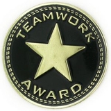 Blank Teamwork Award Pin, 7/8