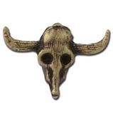 Custom Cow Skull Lapel Pin, 7/8