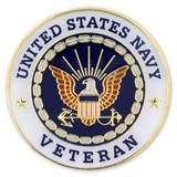 Blank Military - U.S. Navy Veteran Pin, 1
