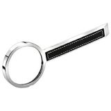 Custom Silver Metal Magnifier With Leather Trim(Screened)