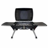 Picnic Time Custom Portagrillo Portable Gas Grill w/ Built-In Igniter & 2 Side Tables, Screen Printed