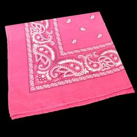 Blank Pink 22" Cotton Bandana