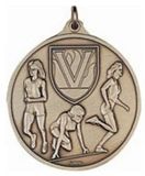Custom 400 Series Stock Medal (Female Runners) Gold, Silver, Bronze