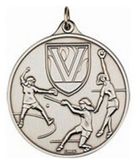 Custom 400 Series Stock Medal (Female Softball Player) Gold, Silver, Bronze