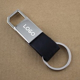 Custom Leather Accent Keychain