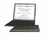 Custom Faux Leather Certificate Holder, 11 1/2