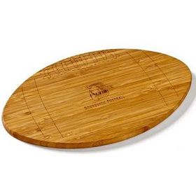 Custom Football Bamboo Cutting Board, 11 3/4" W x 7" H x 1/2" D
