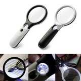 Custom Magnifier With LED Light & Handle, 7 1/2