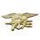 Blank Military- U.S. Navy Seal Team Tri Gold Pin, 1 1/4" L, Price/piece